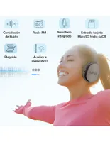 Audífonos Over-Ear VAK VD-T20-B Inalámbricos con Cancelación de Ruido