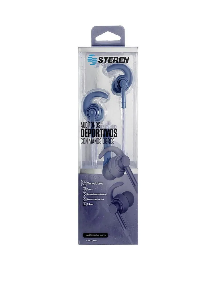 Audífonos In-Ear Steren AUD-356SGR Alámbricos