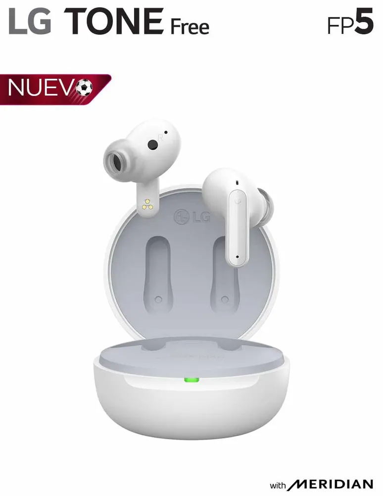 Audífonos LG TONE Free FP5W Inalámbricos Bluetooth con cancelación activa de ruido (ANC)