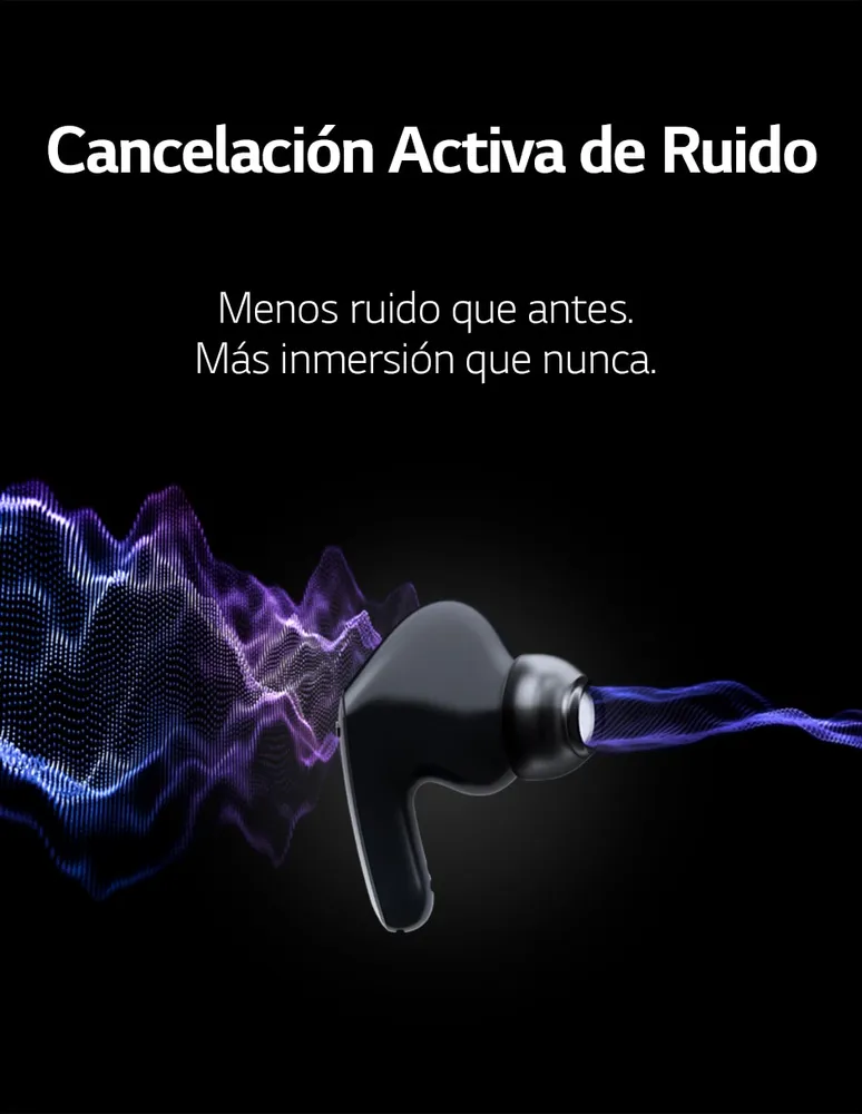 Audífonos LG TONE Free FP5W Inalámbricos Bluetooth con cancelación activa de ruido (ANC)