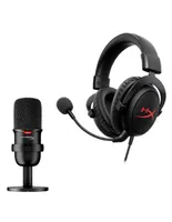 Audífono over ear Hyperx streamer starter pack alámbrica e inalámbrica con cancelación de ruido