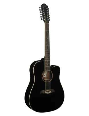 Guitarra Acústica Oscar Schmidt Color Negro Clásica