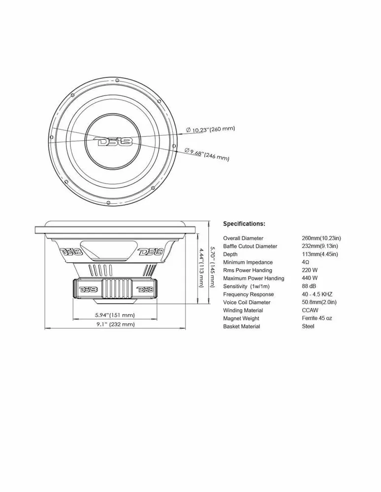 Amplificador Ds18 Slc10s 12 V