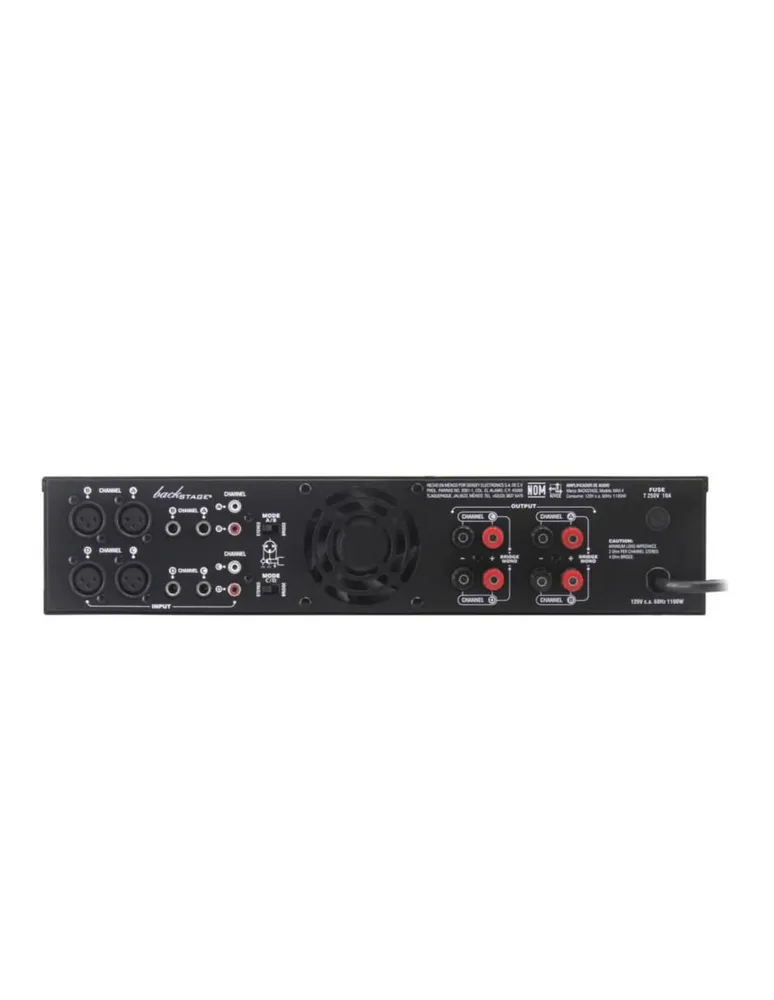 Amplificador Backstage MX4-4 de 120 - 220 V