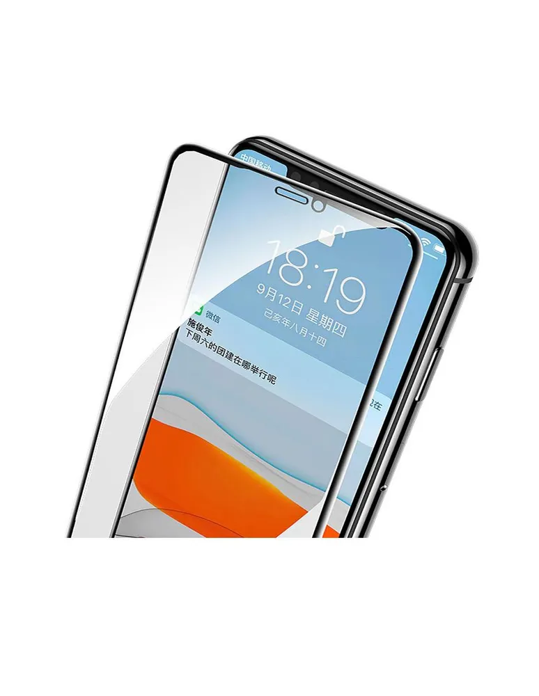 Mica iPhone 12 Pro Max 6.7 Devia Cristal Templado Transparente Anti Polvo
