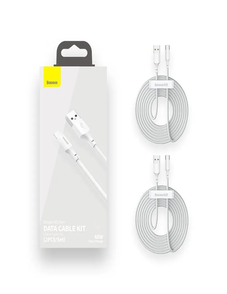 Set de cable USB C Baseus a USB A de 1.5 m