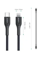 Cable Lightning Aukey a USB C de 2 m