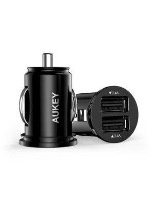 Cargador de Auto 2 Puertos USB-A 24W Aukey CC-S1