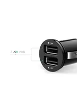 Cargador de Auto 2 Puertos USB-A 24W Aukey CC-S1