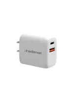 Cargador de Carga Rápida para Celular Tablet USB y USB C 12V-1.5A Redlemon