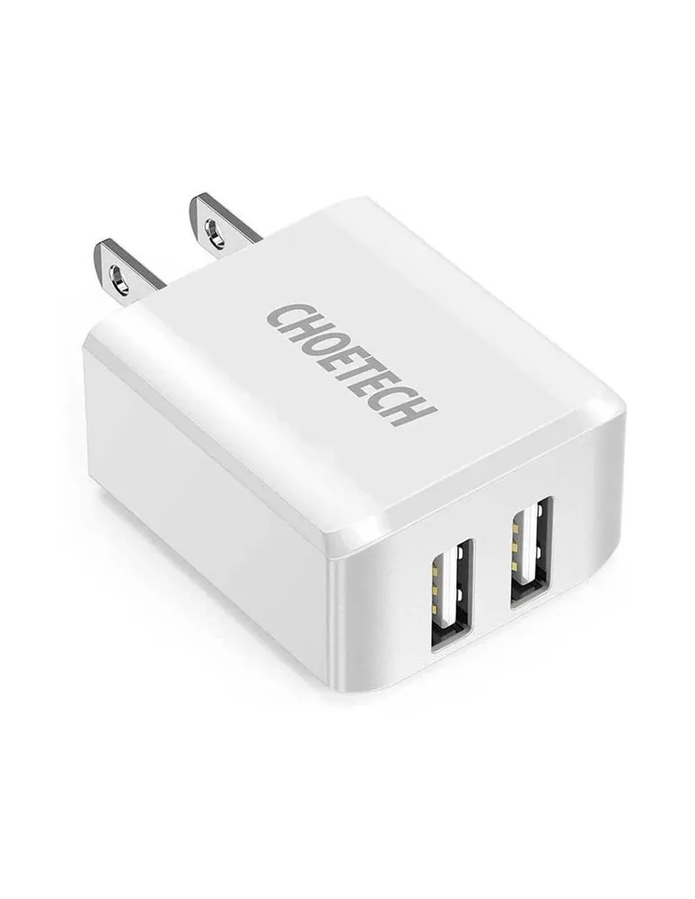 Cargador AC 2 x USB-A 2Amp Choetech Universal