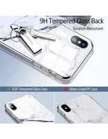 Funda ESR Mimic para iPhone Xs Max cristal marmol