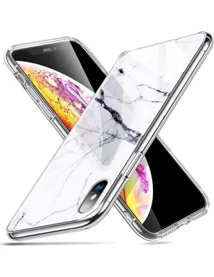 Funda ESR Mimic para iPhone X y Xs cristal marmol