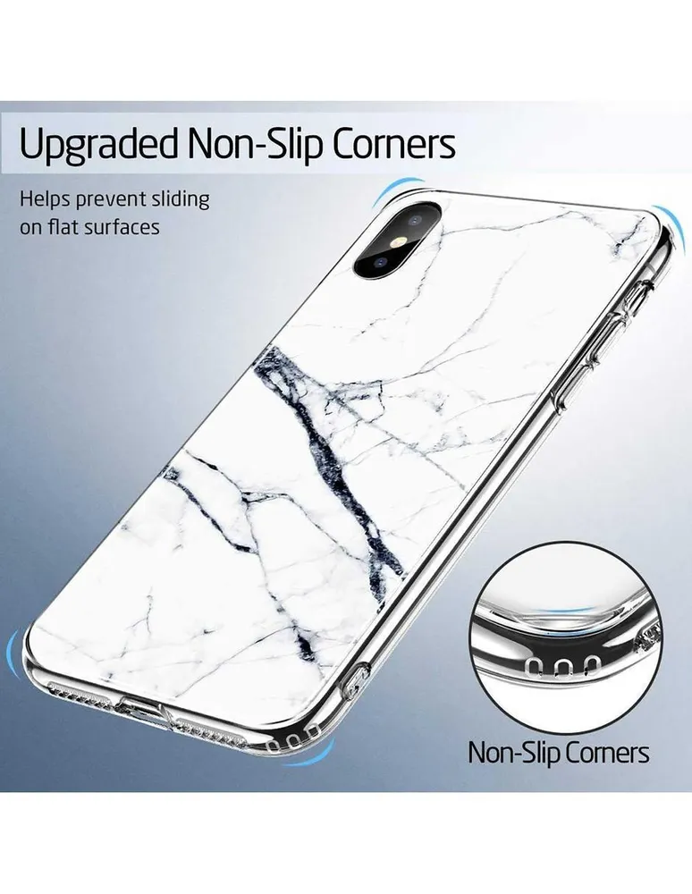 Funda ESR Mimic para iPhone X y Xs cristal marmol