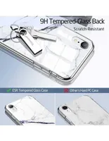 Funda ESR Mimic Cristal para iPhone XR Marmol