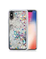 Funda ZIZO Glitter para iPhone XS Max Plata