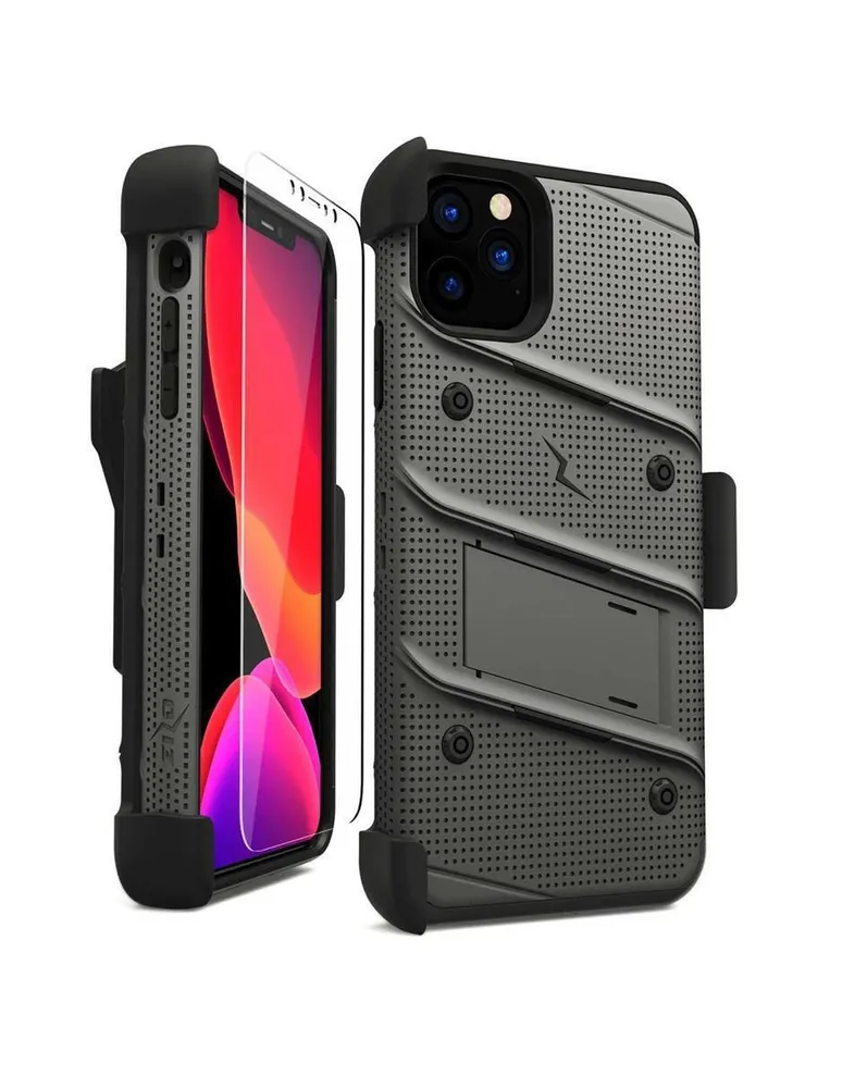 Funda ZIZO Bolt para iPhone 11 Pro Gris con clip + mica de pantalla