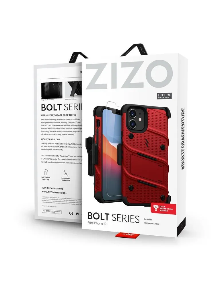 Funda ZIZO Bolt para iPhone 12 Mini con clip + mica de pantalla