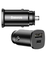 Cargador de auto Baseus tipo C 3.0 compatible con celulares