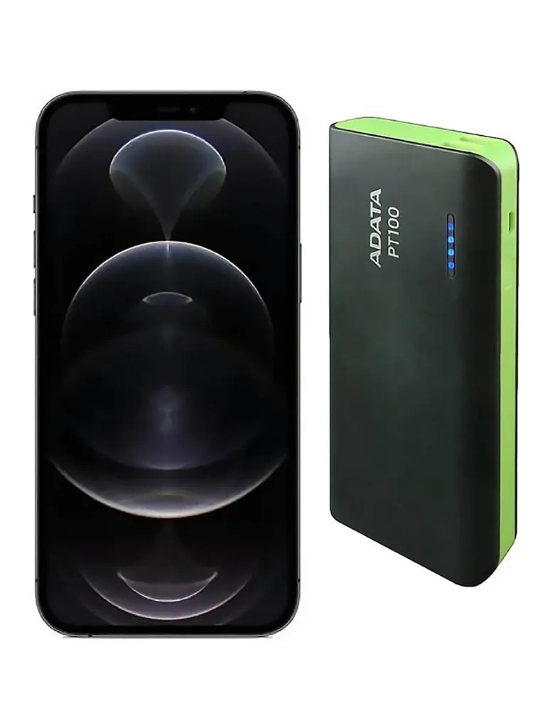 Apple iPhone 12 Pro 6.1 pulgadas Super retina XDR Desbloqueado reacondicionado + Power Bank 10,000Mah