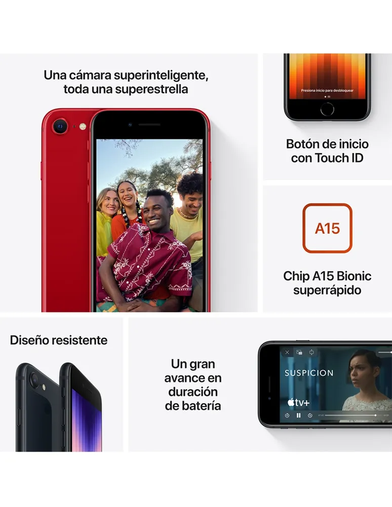 Apple iPhone SE 3a Generación 4.7 pulgadas IPS Desbloqueado