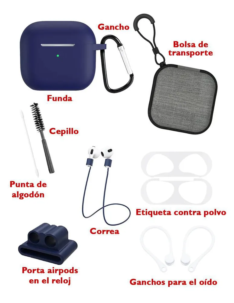 Set de accesorios para Airpoods 3ª generación Gadget Collection MX