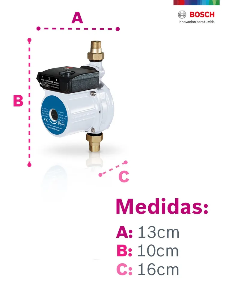 Bomba de agua centrífuga Bosch 1/4 HP