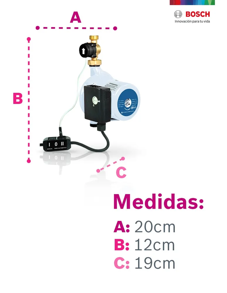 Bomba de agua centrífuga Bosch 1/2 HP