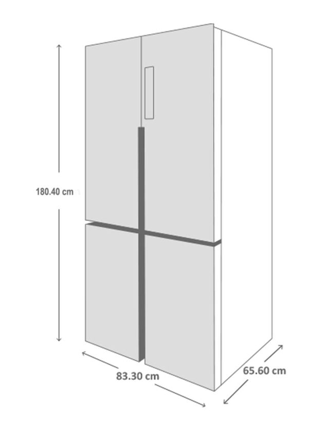 Refrigerador Side by Side 521 L (19 pies) Inoxidable Haier - HSM518HMNSS0, Refrigeradores, Refrigeradores y Congeladores