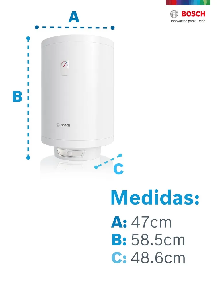 Calentador De Agua Eléctrico Bosch Tronic 4000t 50 Litros