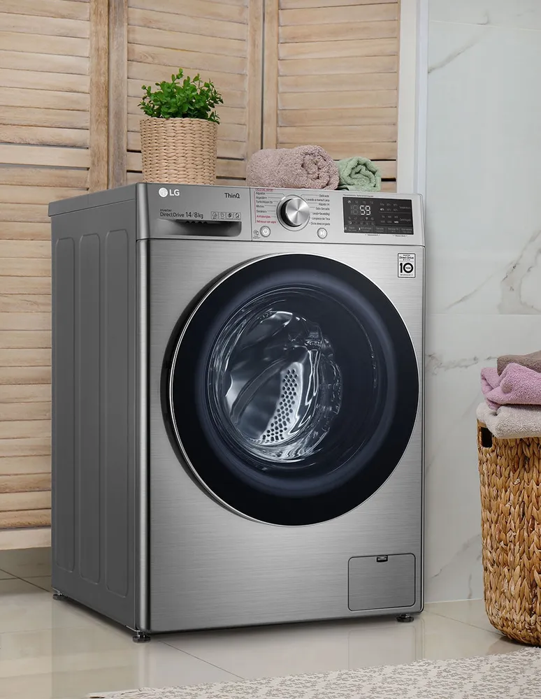 Lavadora LG 20 kg automática carga frontal WM20WV26R.ABWELAT