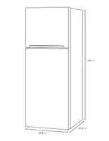 Refrigerador Top Mount Winia 9 pies cúbicos DFR-25210GN-WAF720BM + Freidora de Aire