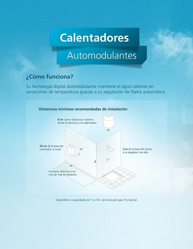 CALENTADOR A GAS LP INSTANTÍNEO MABE CIM062SLP 6 LITROS