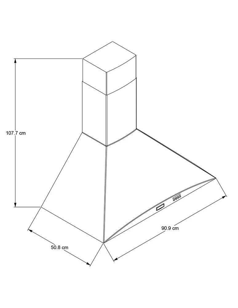 Campana de pared Maytag MH9036S de acero inoxidable