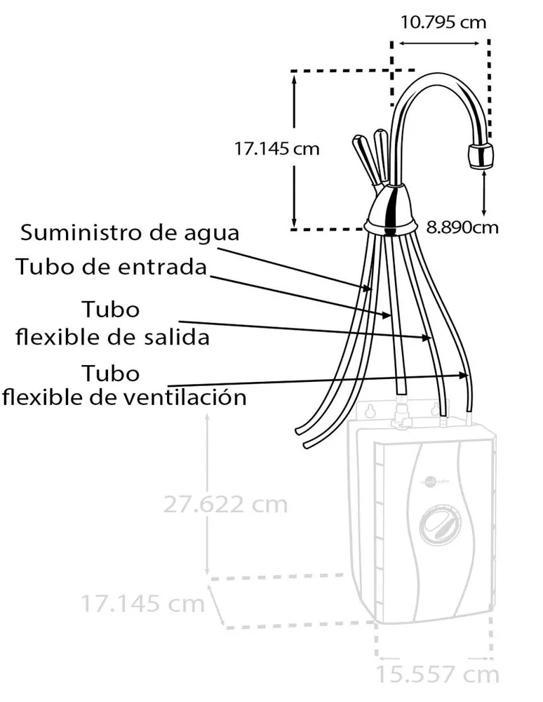 Filtro de agua Insinkerator acero HC1100C