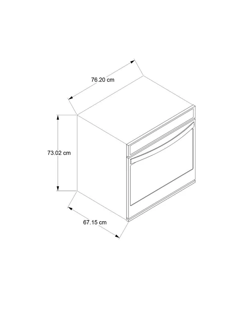 Horno eléctrico Whirlpool capacidad 141 L