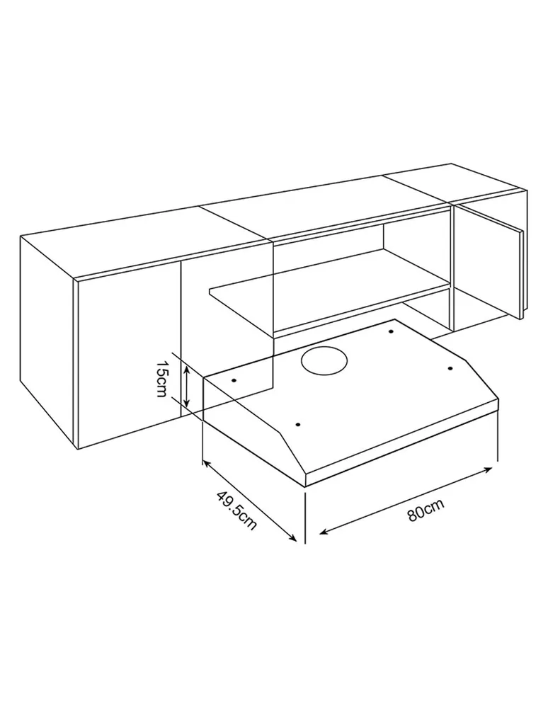 Campana Cocina Extract Tmx 80 Cm Negra 902 Teka