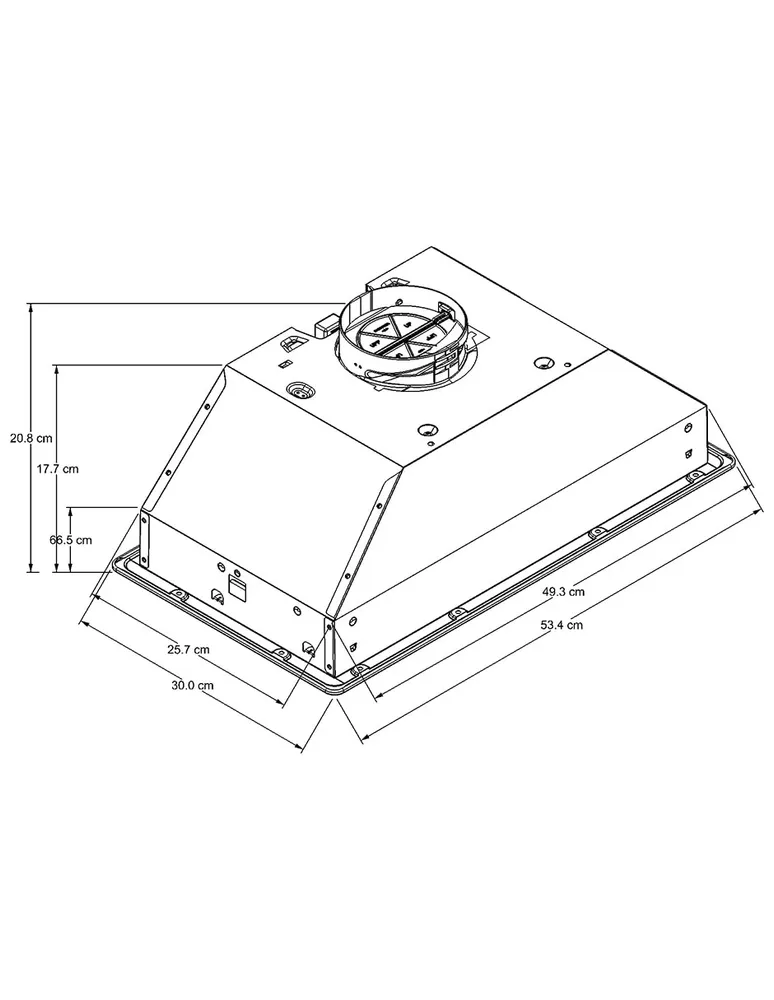 Campana de isla Whirlpool WHL6030S de acero