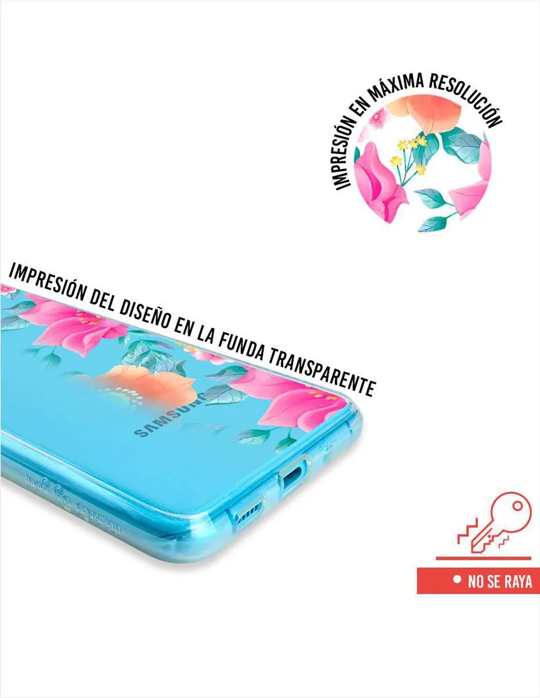 Funda para celular Samsung Flores Floral de silicón