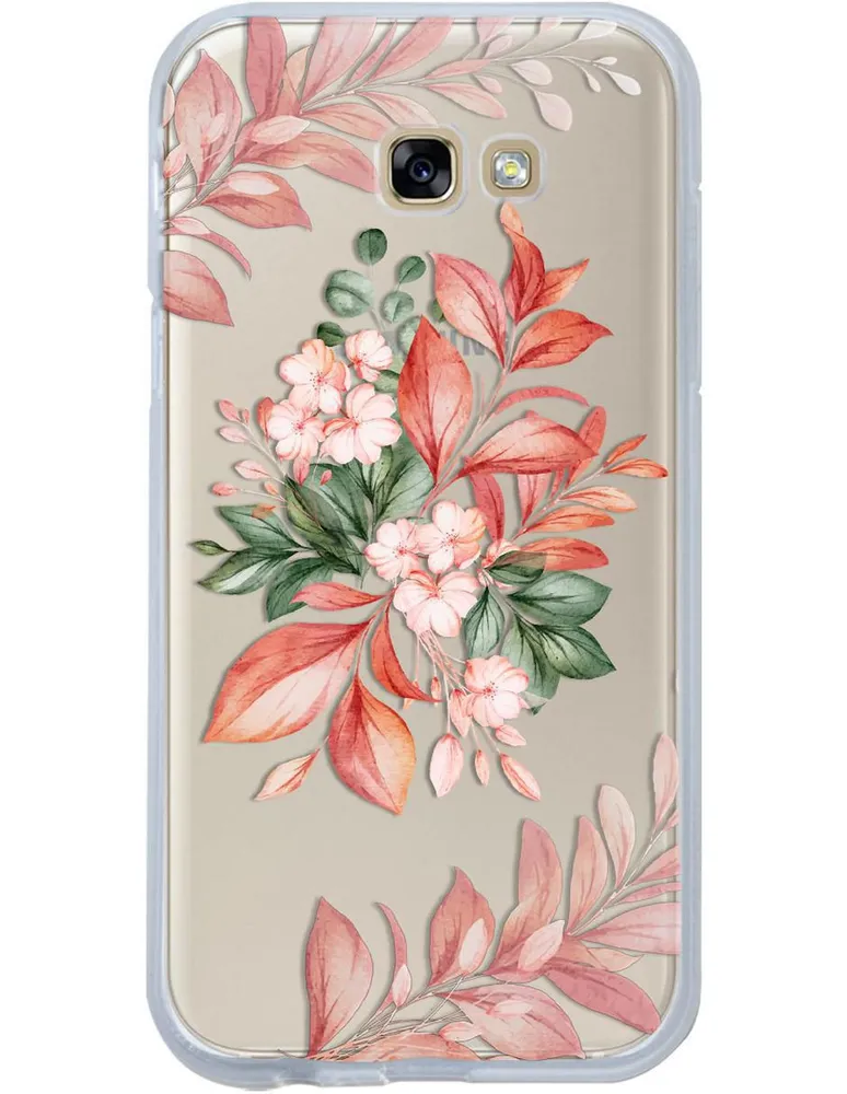 Funda para celular Samsung Flores de silicón