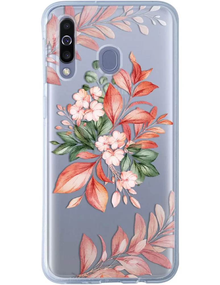 Funda para celular Samsung Flores de silicón