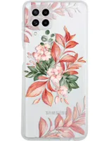 Funda para celular Samsung Flores de silicón