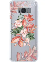 Funda para celular Samsung Flores de silicón