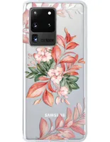 Funda para celular Samsung Flores de silicón