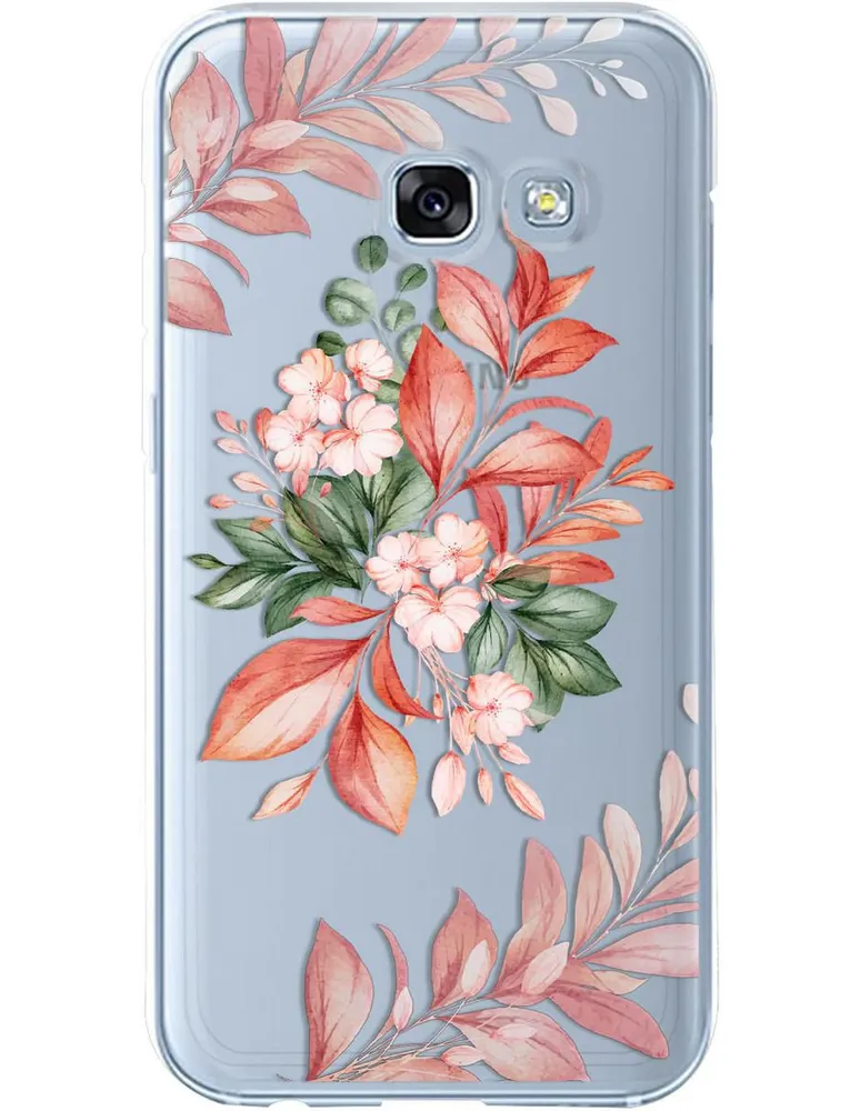 Funda para celular Samsung Flores de silicón