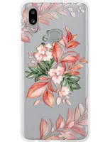 Funda para celular Samsung Flores de silicón