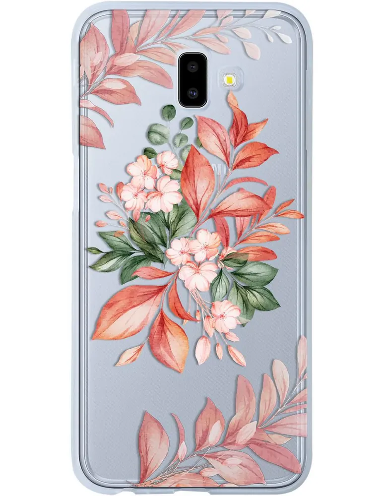 Funda para celular Samsung Flores de silicón