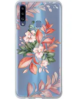 Funda para celular Samsung Flores de silicón