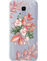 Funda para celular Samsung Flores de silicón