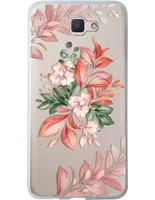 Funda para celular Samsung Flores de silicón